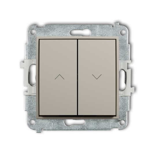 MINI taupe 60MWP-8 Przycisk żaluzjowy KARLIK -zdjęcie numer 1