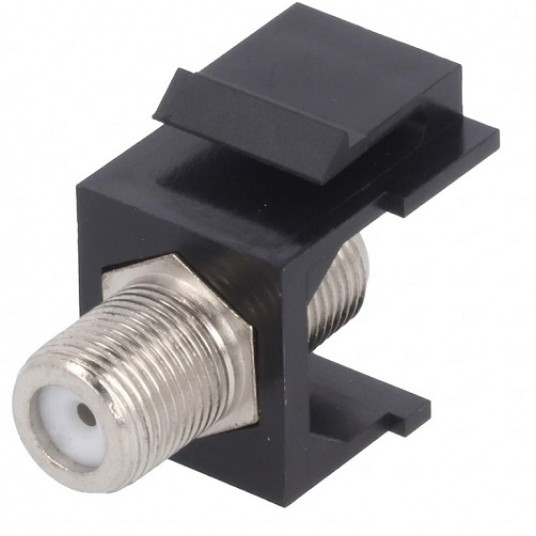 Moduł keystone gniazdo F czarny NK0018B LOGILINK -zdjęcie numer 1