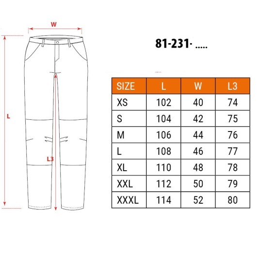 NEO Spodnie PREMIUM stretch XXXL/58 81-231-XXXL -zdjęcie numer 4