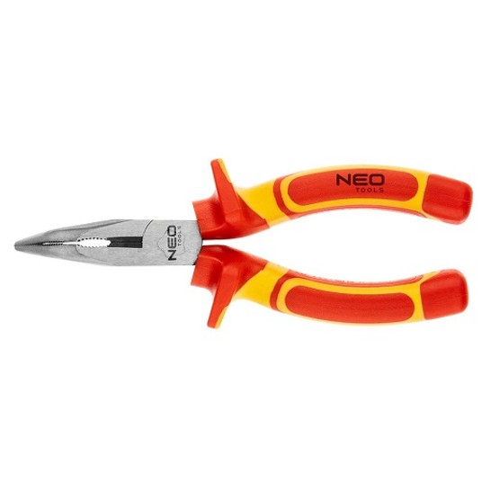 NEO Szczypce wydłużone wygięte 160mm 1000V 01-227 -zdjęcie numer 1