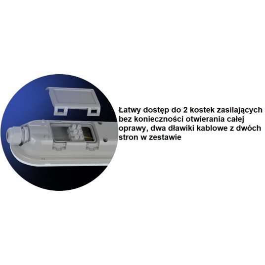 Opr. IP65 LED 150cm 8900lm 52W NW L.GIGANT 565784 -zdjęcie numer 5