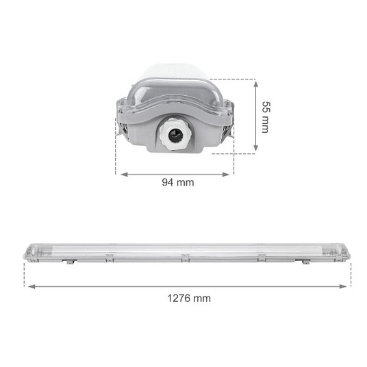 Oprawa IP65 do LED T8 2x1,2m LIMEA LED SP 514478 -zdjęcie numer 4