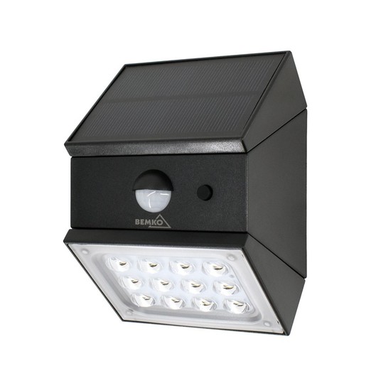 Oprawa solarna LED+PIR 2,5W CCT czarnyRUBIC 402624 -zdjęcie numer 1