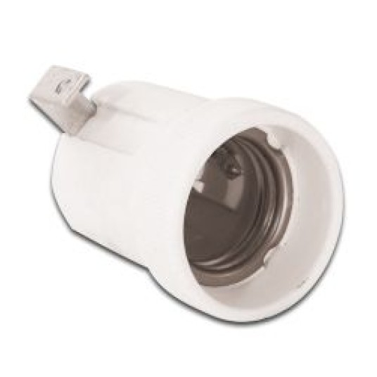 Oprawka E27 ceramiczna z blaszką F519U BEMKO -zdjęcie numer 1