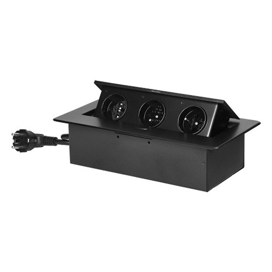 ORNO czarny Gn. wpuszcz 3x230V GM-9033/B -zdjęcie numer 1