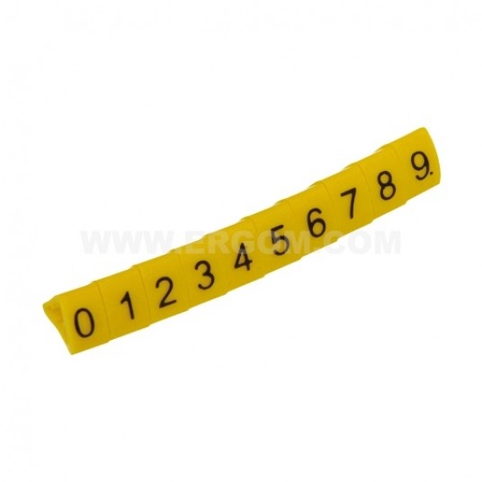 Oznacznik OZ-2/"0"-"9" fi3,5-6,5mm (100szt) ERGOM -zdjęcie numer 1