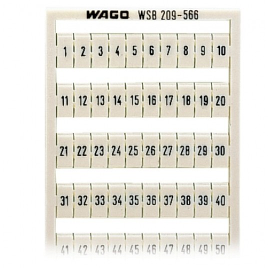 Oznaczniki 1-50 (2x50szt) 209-566 WAGO -zdjęcie numer 1