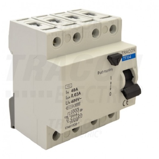 P304 40A 30mA AC wył.r-pr. TRACON TFV4-40030 -zdjęcie numer 1