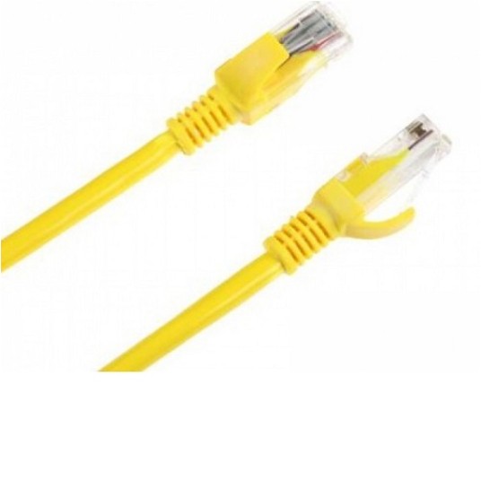 Patchcord UTP kat.5e 1m żółty ALANTEC 551848 -zdjęcie numer 1
