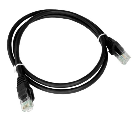 Patchcord UTP kat.6 2m czarny ALANTEC 558762 -zdjęcie numer 1