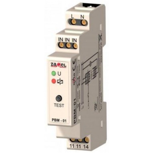 PBM-01 Przekaźnik bistabilny TH35 230VAC 16A ZAMEL -zdjęcie numer 1
