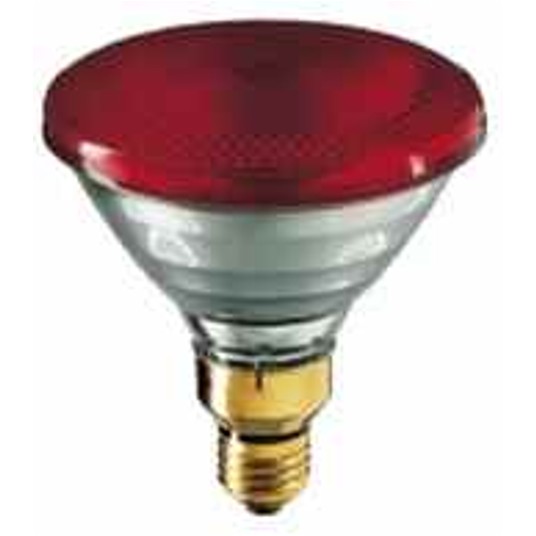 PHILIPS PAR38 175W 230V czerwony promiennik -zdjęcie numer 1