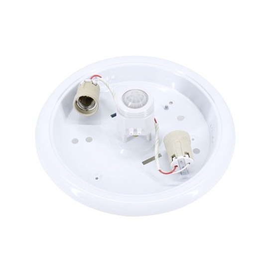 Plafon 2xE27 + PIR IP20 ST75 TAZAN BEMKO 363461 -zdjęcie numer 3