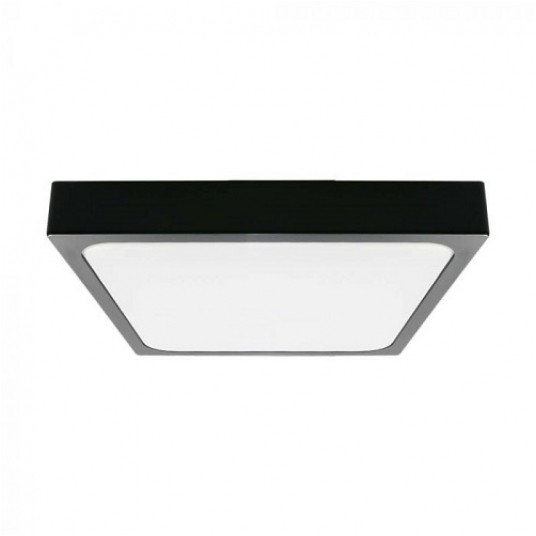Plafon LED IP44 18W NW kwadrat czarny V-TAC -zdjęcie numer 1