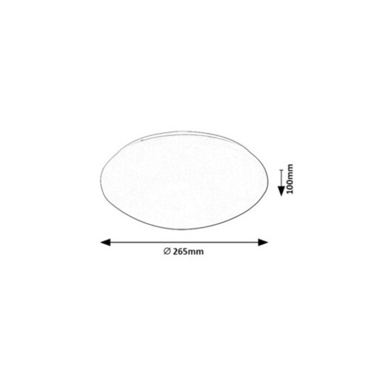 Plafon LED RCR IP44 12W NW 265mm LUCAS 71132 RABAL -zdjęcie numer 2