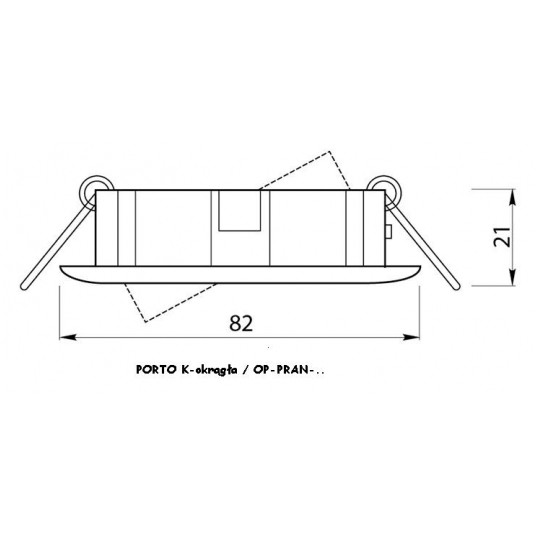 PORTO-K okrągła ruchoma inox MR16 GTV 384287 -zdjęcie numer 2