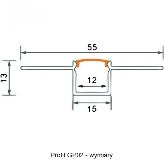 Profil GP02 p/t anod.+klosz mrożony (2m) EC20638 -zdjęcie numer 3