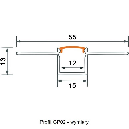 Profil GP02 p/t anod.+klosz mrożony (2m) EC20638 -zdjęcie numer 3