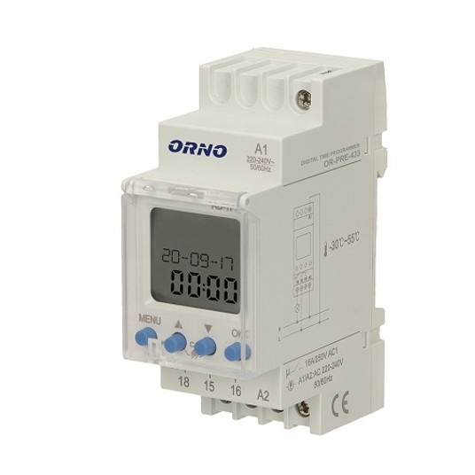 Programator TH35 cyfrowy PRE-433 ORNO -zdjęcie numer 1
