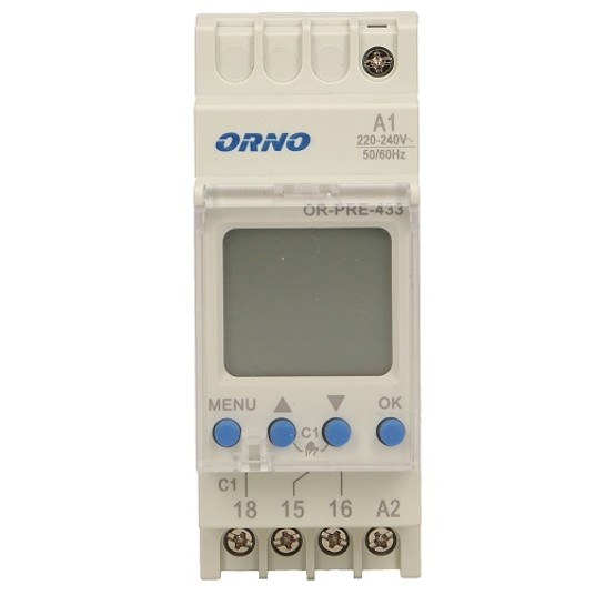 Programator TH35 cyfrowy PRE-433 ORNO -zdjęcie numer 2