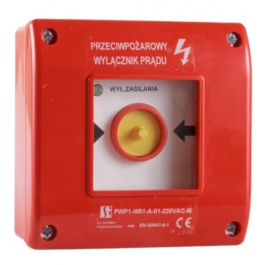 Przeciwpoż. wył.prądu n/t PWP1-W01-A-11-2LED7 SPAM -zdjęcie numer 1