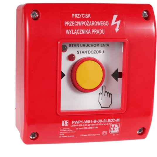 Przeciwpoż. wył.prądu n/t PWP1-W01-B-11-2LED7 SPAM -zdjęcie numer 1