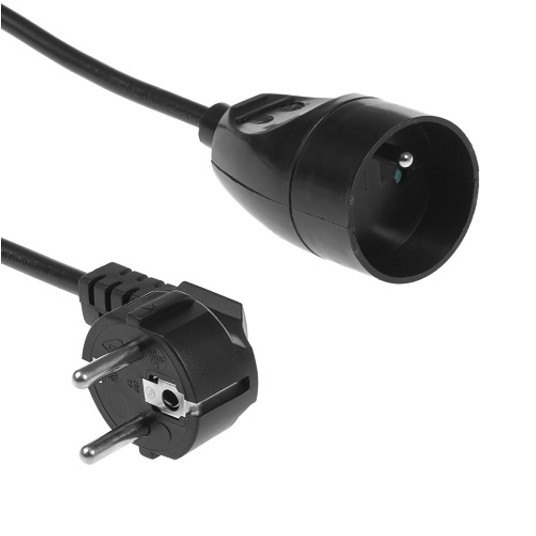 Przedł. 1gn+uz 1,5m czarny 3x1mm2 PS-171/1,5 PLAS -zdjęcie numer 1