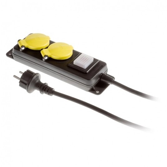 Przedł. 2gn+uz+wył 3m IP44 PLASTROL W-99483 -zdjęcie numer 1