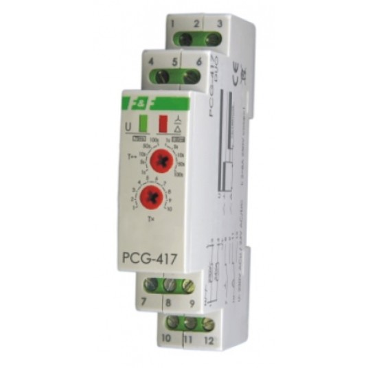 Przekaźnik czasowy PCG-417DUO 230VAC,24VAC/DC F&F -zdjęcie numer 1