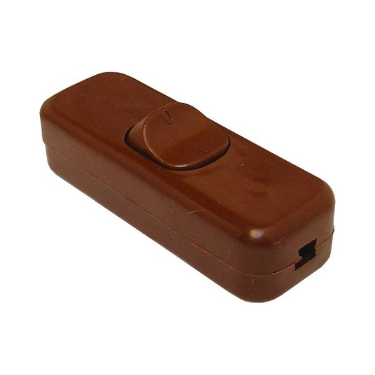 Przełącznik przelotowy 3A/250V brązowy LX3074B -zdjęcie numer 1