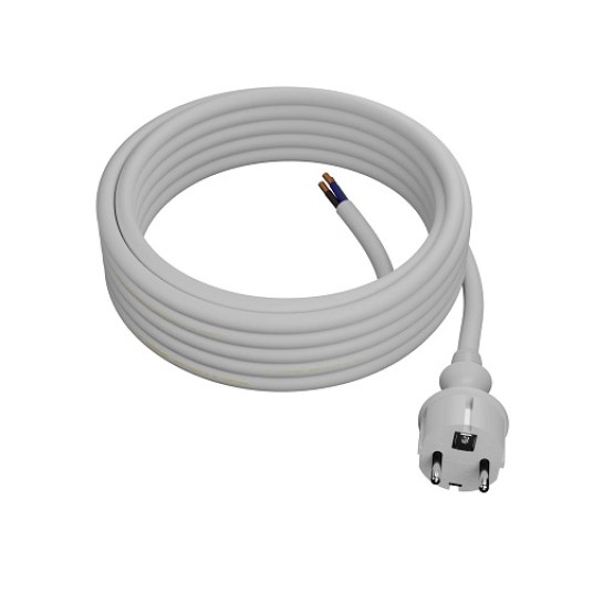 Przewód PVC 5,0m 3x2,5 biały wt.pr. PLAST W-98396 -zdjęcie numer 1