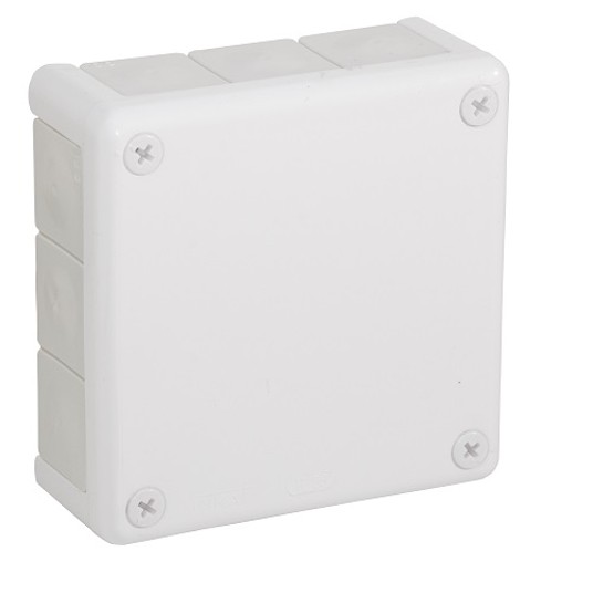 Puszka biała n/t 118x118x46 12-wl. IP55 VP 051-01 -zdjęcie numer 1