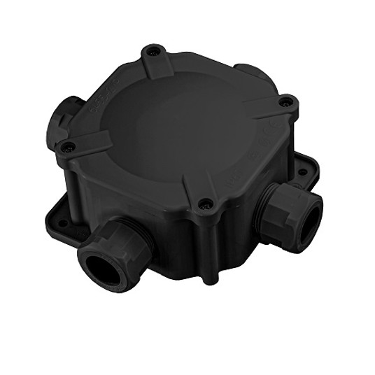 Puszka IP67 czarna 5x6,mm2 A.0036C duża PAWBOL -zdjęcie numer 1