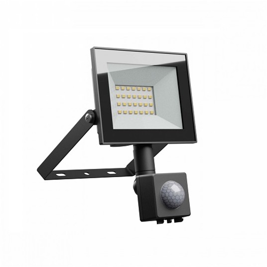 Reflektor LED 10W +czuj. CW czarny N-LUX4 174251 -zdjęcie numer 1