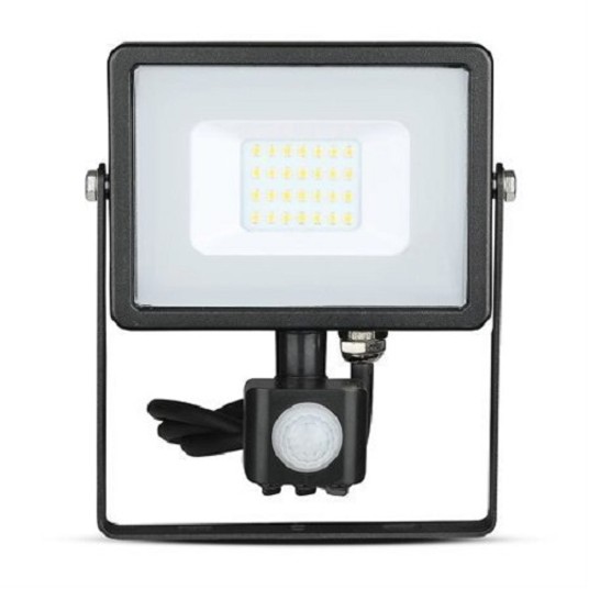 Reflektor LED 20W +czuj. NW czarny SKU452 V-TAC -zdjęcie numer 1