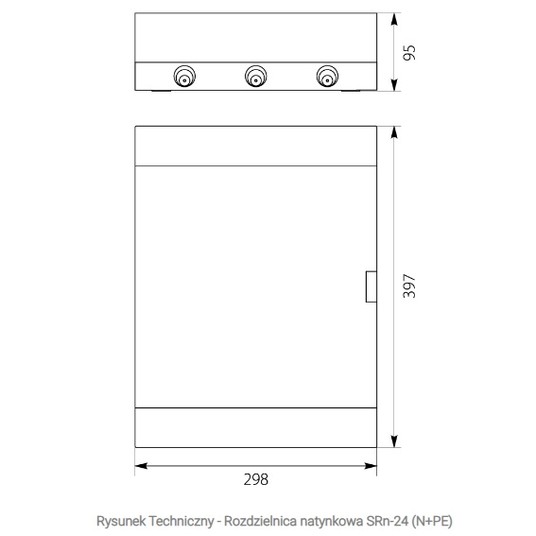 Rozdz. 24mod.n/t IP40 2x12 SRn-24/B EP-Op 1.16 bia -zdjęcie numer 2