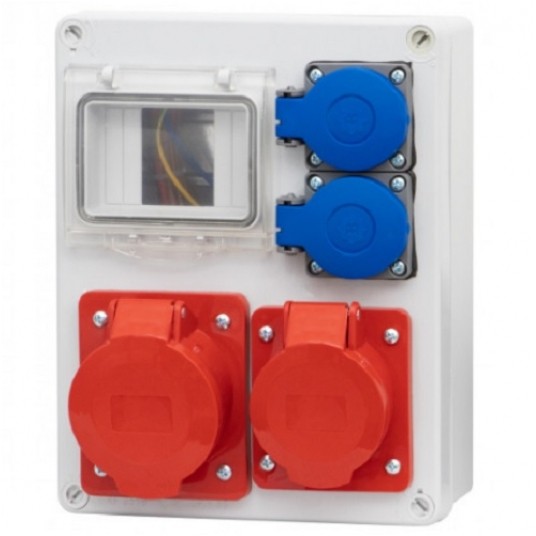 Rozdz 4xS Gn.16/5x2 230Vx2 IP44 F.ELEKTRO F3.0073 -zdjęcie numer 1