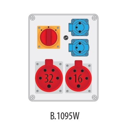 Rozdz Gn.32/5 16/5 230Vx2 wył.LP IP44 B.1095W PAW -zdjęcie numer 2