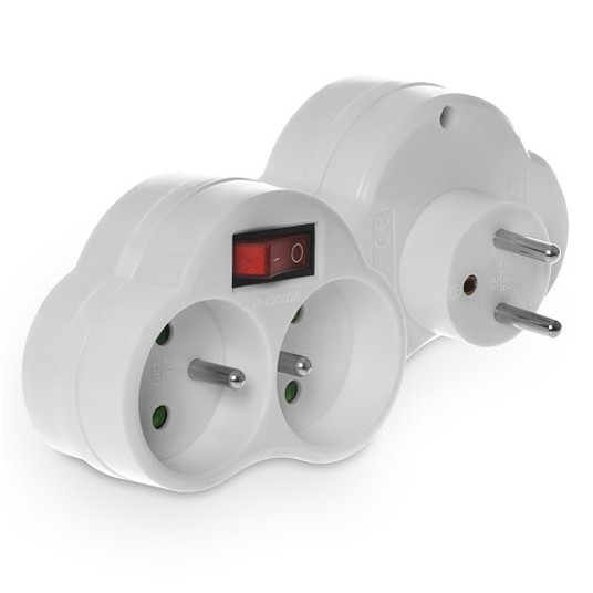 Rozgałęźnik 2gn zu + wyłącznik R-270WS PLASTROL -zdjęcie numer 1
