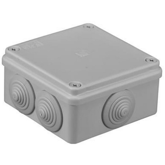 S-BOX 106 szara 100x100x50 IP65 z dławikami PAWBOL -zdjęcie numer 1