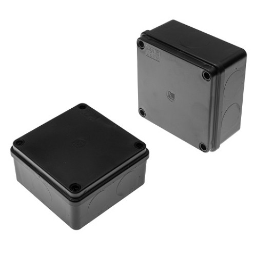 S-BOX 116C czarna 100x100x50 IP65 bez dław.PAWBOL -zdjęcie numer 1