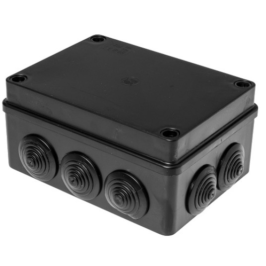 S-BOX 306C czarna 150x110x70 IP65 dławiki PAWBOL -zdjęcie numer 1
