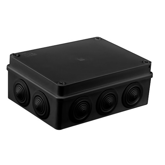 S-BOX 406C czarna 190x140x70 IP65 dławiki PAWBOL -zdjęcie numer 1