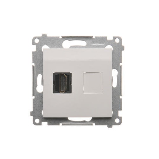 SIMON54 biały DGHDMI.01/11 Gn. HDMI x 1 -zdjęcie numer 1
