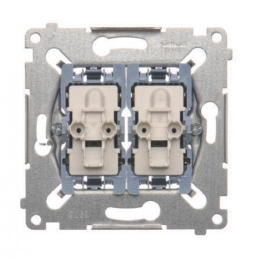 SIMON54 mechanizm SW7/2XM Łącznik podw. krzyżowy -zdjęcie numer 1