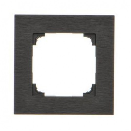 SIMON55 czarny inox metal TRN1/190 Ramka 1-kr -zdjęcie numer 1