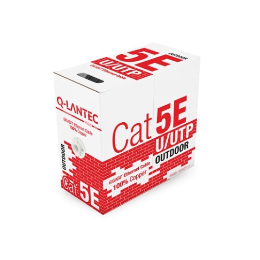 Skrętka UTPz kat.5e (305m) zew.suchy UV Q-ALANTEC -zdjęcie numer 1