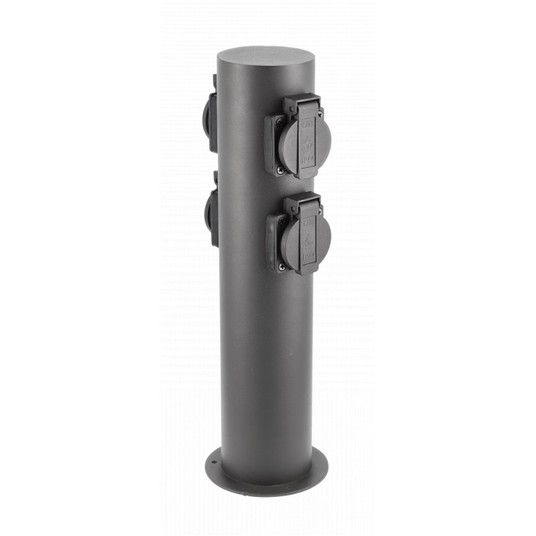 Słupek ogrodowy CORTA-P 36 4xgn. IP54 grafit GTV -zdjęcie numer 1