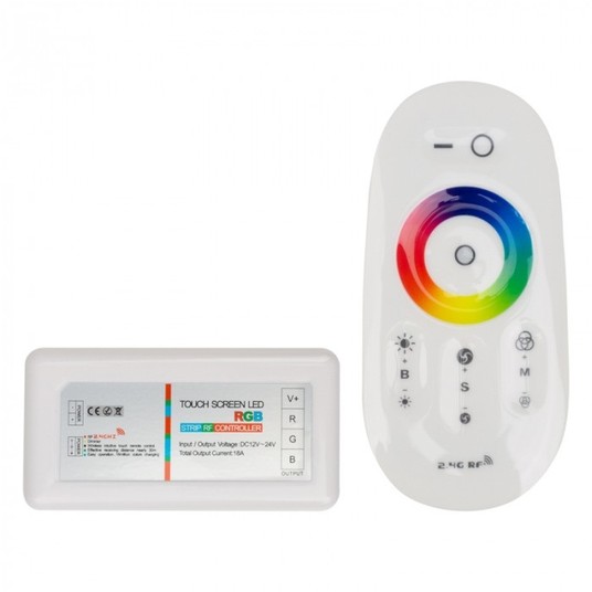 Sterownik RGB RF 3x6A 12V/24V DC biały ECO EC79777 -zdjęcie numer 1