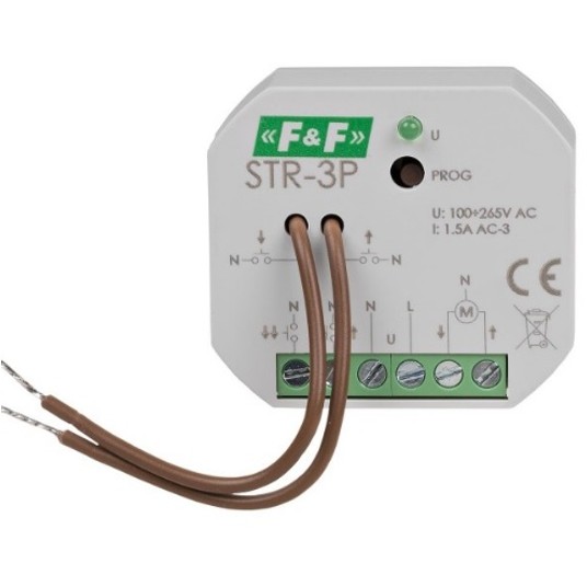 Sterownik rolet STR-3P 100÷265V AC dopuszkowy F&F -zdjęcie numer 1
